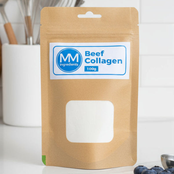 Pouchof beef collagen powder 100g from MM Ingredients