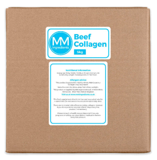 Box of beef collagen 5Kg from MM Ingredients