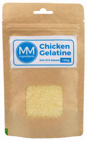 Chicken Gelatine powder 240-310 Bloom sold by MM Ingredients