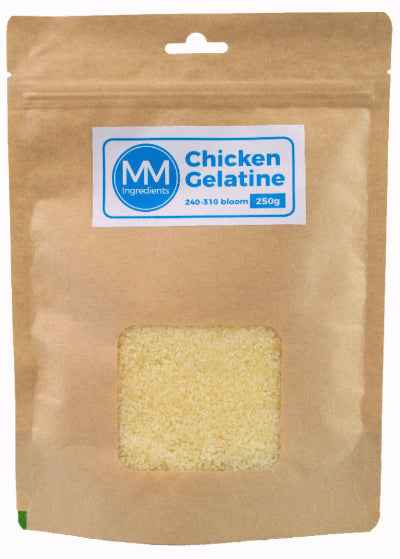 Chicken gelatine powder 250g as sold by MM Ingredients