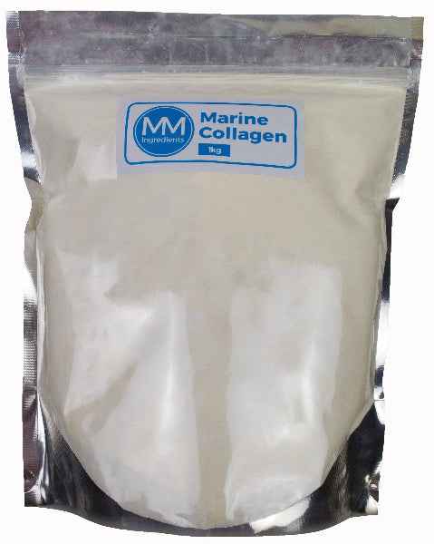 A 1Kg pouch of Marine Collagen from MM Ingredients