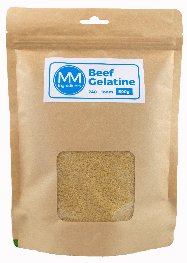 Beef gelatine powder 240 Bloom 500g from MM Ingredients