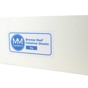 A box of sheet gelatine Beef Bronze 1Kg