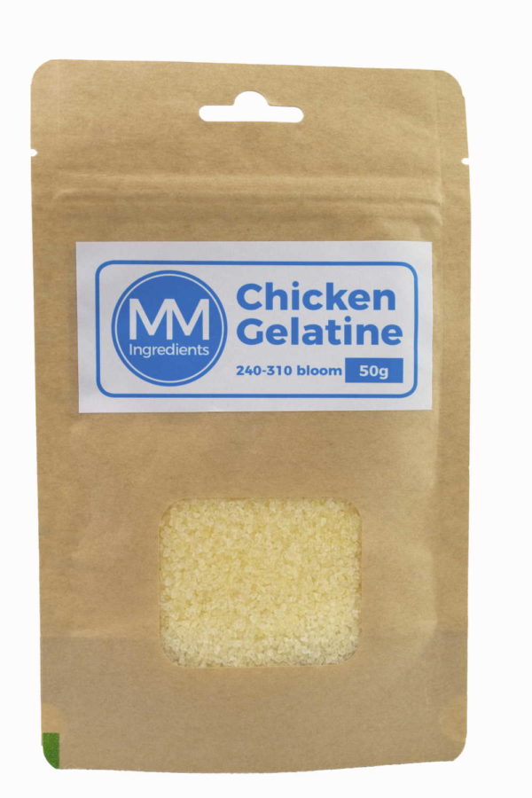 A pouch of chicken Gelatine 50g