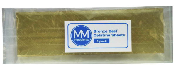 Leaf Gelatine Bronze Beef 5 sheets