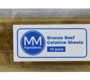 Leaf gelatine Bronze Beef 10 sheets