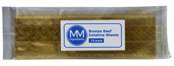 Leaf gelatine Bronze Beef 10 sheets