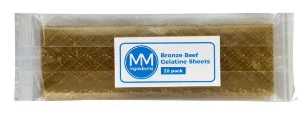 Leaf gelatine Bronze Beef 20 sheets