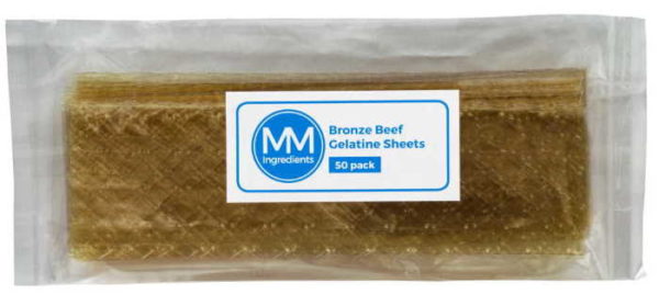 Leaf Gelatine Bronze Beef 50 sheets