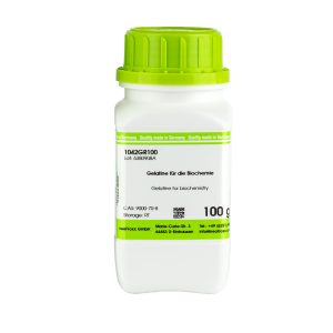 A bottle of Pharmaceutical Gelatine 100g
