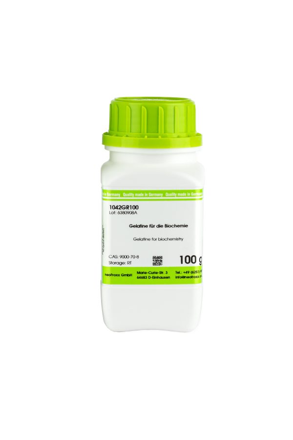 A bottle of Pharmaceutical Gelatine 100g